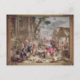 Carte Postale Sancho Panza et le vendeur de noix