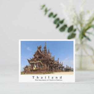 Carte Postale Sanctuaire de la Vérité, Pattaya, Thaïlande