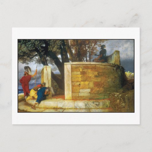 Carte Postale Sanctuaire d'Hercules par Bocklin (Devant)