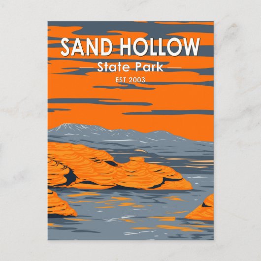 Carte Postale Sand Hollow State Park Utah Vintage (Devant)
