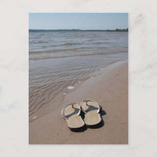 Carte Postale Sandales sur la plage