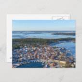 Carte Postale Sandhamn, archipel de Stockholm, Suède (Devant / Derrière)