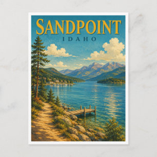 Carte Postale Sandpoint Idaho Pend Oreille GeoSaga