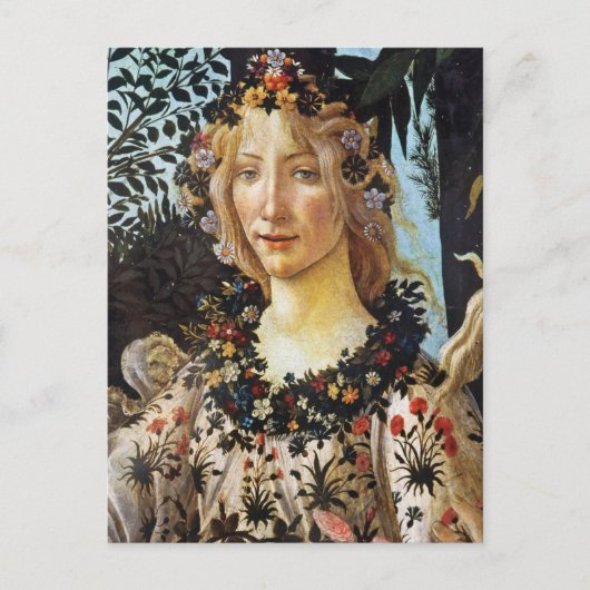 Carte Postale Sandro Botticell - Printemps - Le buste de Flora A (Devant)
