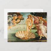 Carte Postale Sandro Botticelli La naissance de Vénus Art (Devant / Derrière)