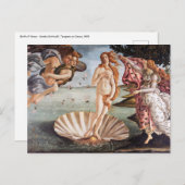 Carte Postale Sandro Botticelli - Naissance de Vénus (Devant / Derrière)