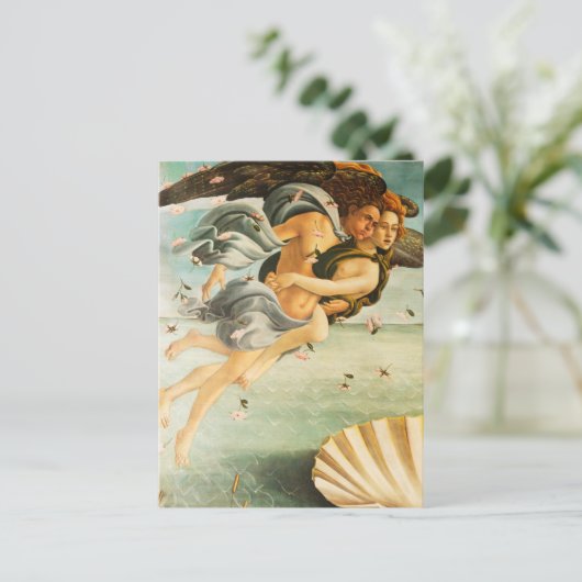 Carte Postale Sandro Botticelli Naissance de Vénus Zephyrus, Chl (Debout devant)