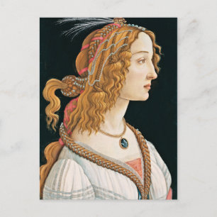 Carte Postale Sandro Botticelli - Portrait d'une jeune femme