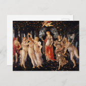 Carte Postale Sandro Botticelli Primavera (Devant / Derrière)