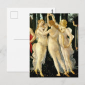 Carte Postale Sandro Botticelli "Primavera - Les Trois Grâces"  (Devant / Derrière)