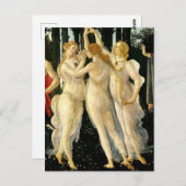 Carte Postale Sandro Botticelli "Primavera - Trois Graces" (Devant / Derrière)