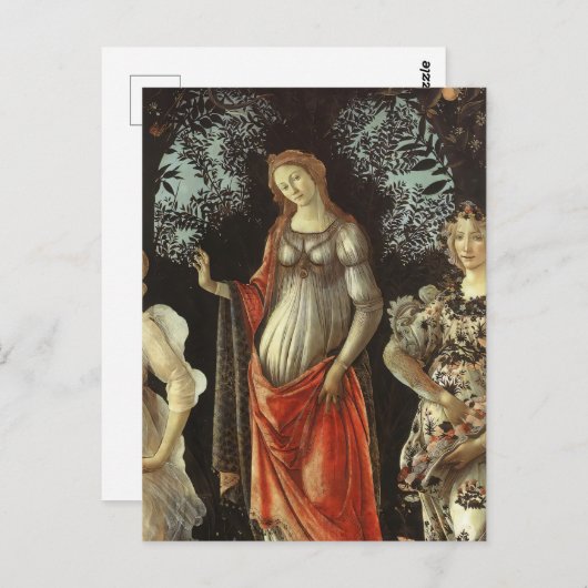 Carte Postale Sandro Botticelli - Spring-Venus & Flora Art (Devant / Derrière)