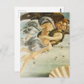 Carte Postale Sandro Botticelli - Zephyr, vent de l'ouest Art (Devant / Derrière)
