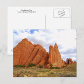 Carte Postale Sandstone Fins, Arches National Park, Utah, (Devant / Derrière)