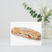 Carte Postale sandwich au jambon et au fromage (Debout devant)
