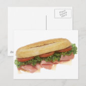 Carte Postale Sandwich de deli (Devant / Derrière)