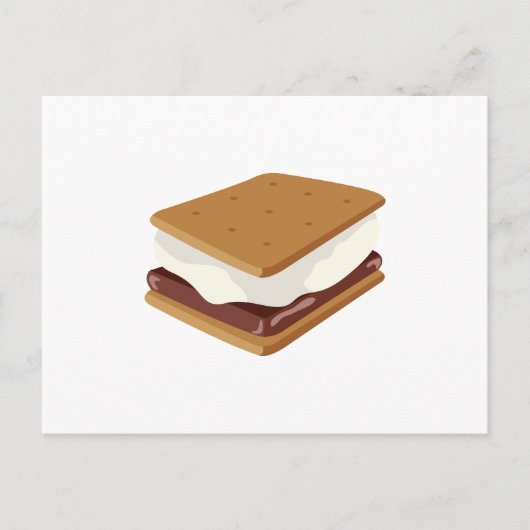Carte Postale Sandwich de Smores (Devant)
