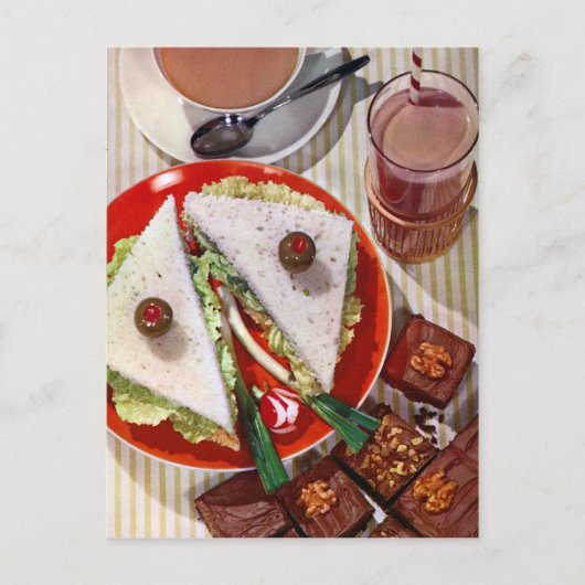 Carte Postale sandwich eyball pointu (Devant)