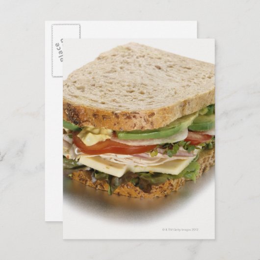 Carte Postale Sandwich sain (Devant / Derrière)