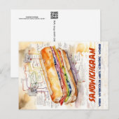 Carte Postale Sandwichgram (Devant / Derrière)