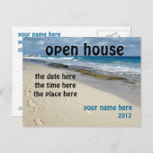 Carte postale Sandy Beach Open House (Devant / Derrière)