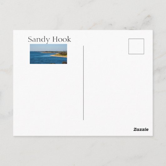 Carte Postale Sandy Hook (Dos)