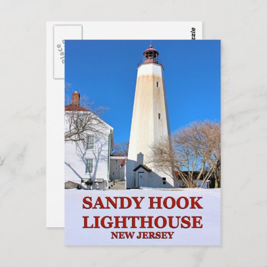 Carte Postale Sandy Hook Lighthouse, New Jersey Postcard (Devant / Derrière)
