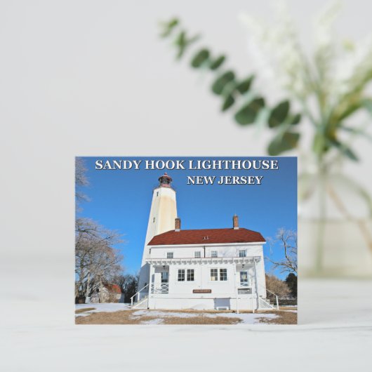 Carte Postale Sandy Hook Lighthouse, New Jersey Postcard (Debout devant)