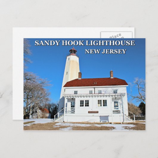 Carte Postale Sandy Hook Lighthouse, New Jersey Postcard (Devant / Derrière)