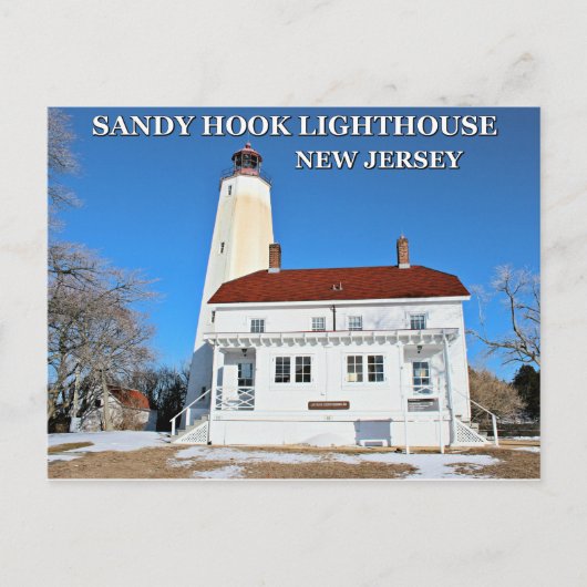 Carte Postale Sandy Hook Lighthouse, New Jersey Postcard (Devant)