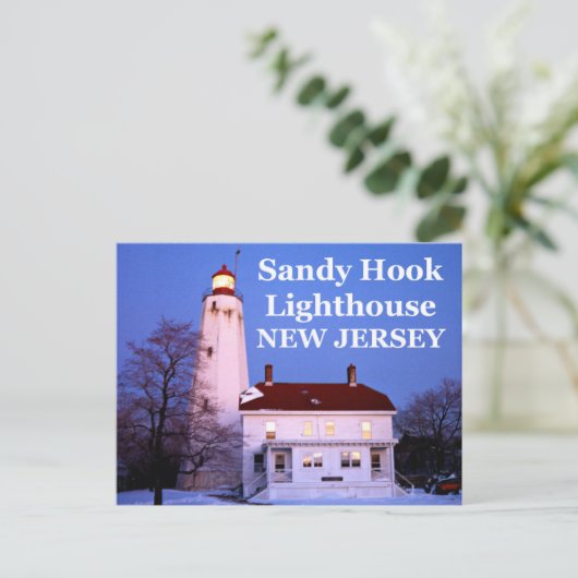 Carte Postale Sandy Hook Lighthouse, New Jersey Postcard (Debout devant)