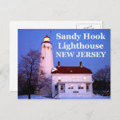 Carte Postale Sandy Hook Lighthouse, New Jersey Postcard (Devant / Derrière)