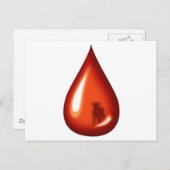 Carte Postale Sang de l'Agneau- Jésus (Devant / Derrière)