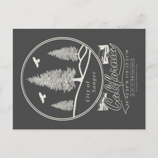 CARTE POSTALE SANGER FRESNO CALIFORNIE (Devant)