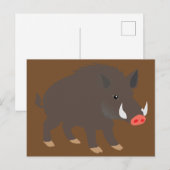 Carte Postale Sanglier (Devant / Derrière)