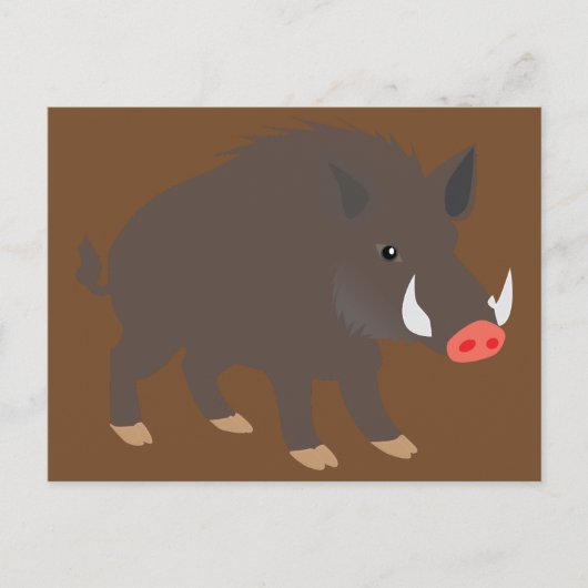 Carte Postale Sanglier (Devant)