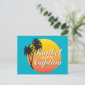 Carte Postale Sanibel Captiva Îles Floride Palmiers élégants (Debout devant)