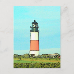 Carte Postale Sankaty Head Lighthouse - VINTAGE LOOK