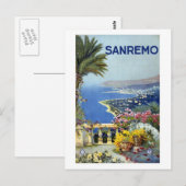 Carte Postale Sanremo Italie Vintage (Devant / Derrière)