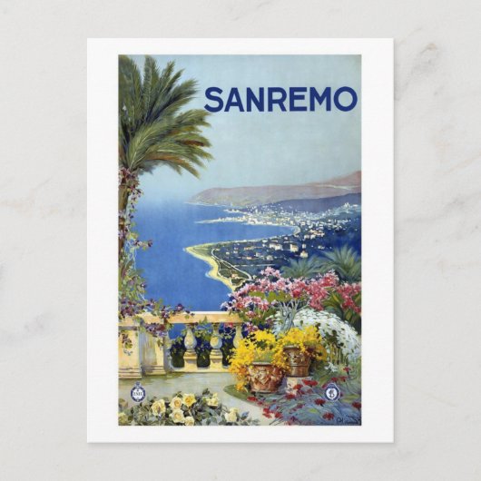 Carte Postale Sanremo Italie Vintage (Devant)