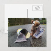 Carte Postale Sans abri (Devant / Derrière)