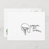 Carte Postale Sans abri (Devant / Derrière)