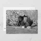 Carte Postale Sans-abri et chômeurs 1938 (Devant / Derrière)