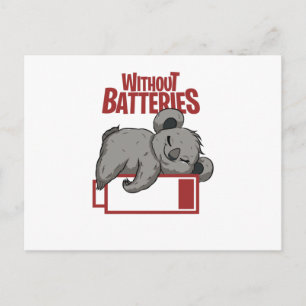 Carte Postale Sans batteries
