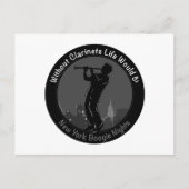 Carte Postale Sans Clarinets, La Vie Serait Plate (Devant)