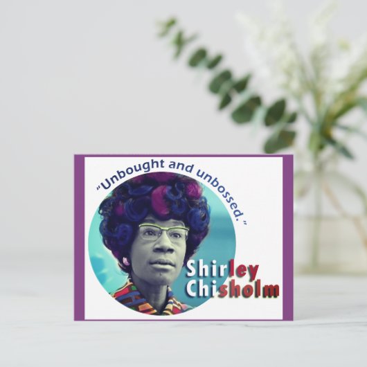 Carte postale "sans code" Shirley Chisholm (Debout devant)