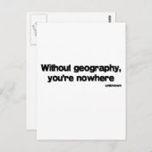 Carte Postale Sans cote Géographie (Devant / Derrière)