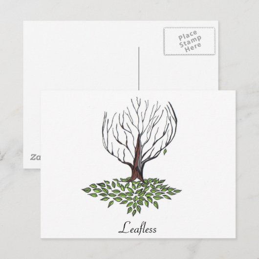 Carte Postale Sans feuille (Devant / Derrière)