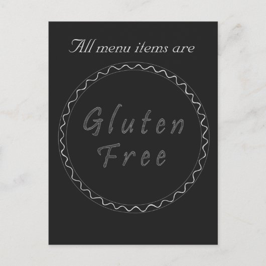 Carte postale sans gluten (Devant)