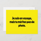 Carte postale sans mérite (Devant / Derrière)